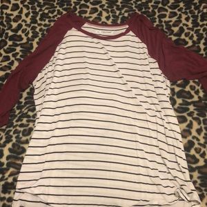 Maurice’s baseball T-shirt